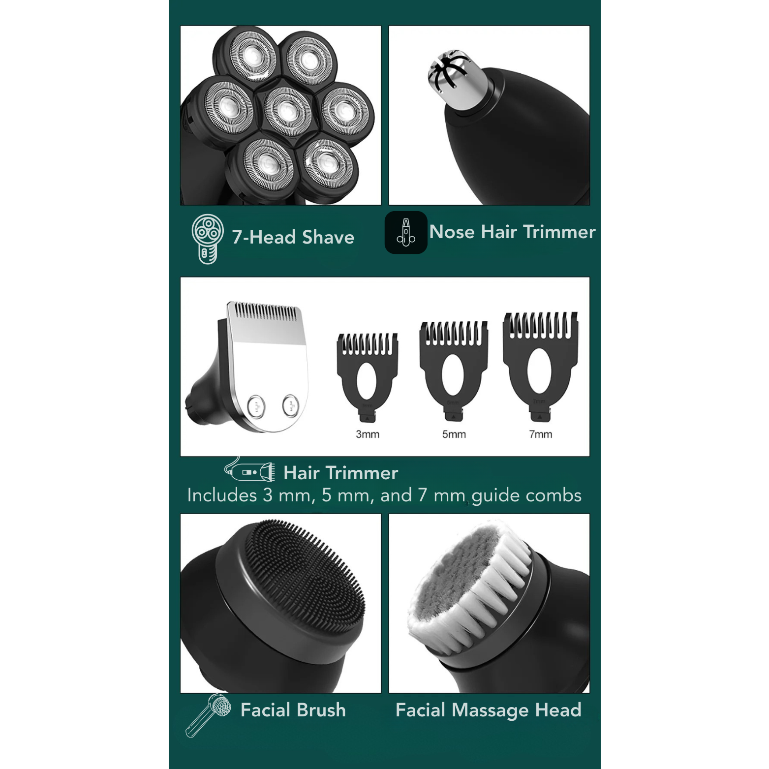 Kensen 5-in-1 shaver attachment set overview – The Crew