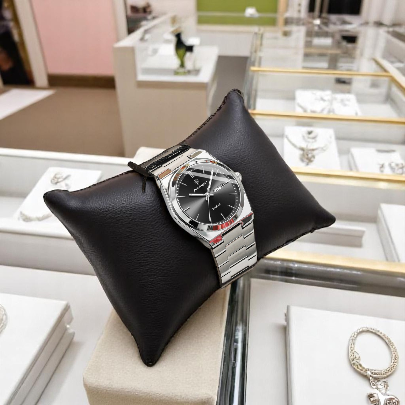 POEDAGAR 930 Luxury Casual Watch Gold Dial Casual – The Crew