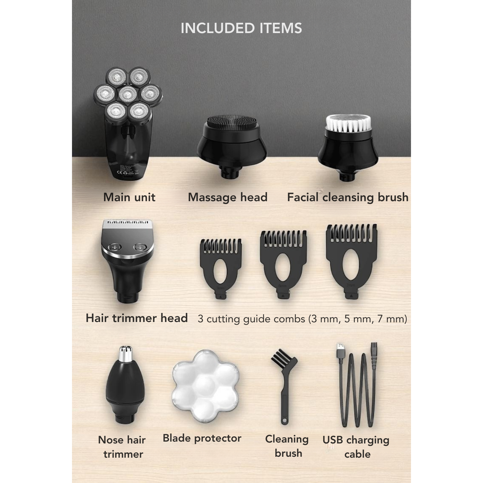 Kensen electric shaver kit accessories – The Crew