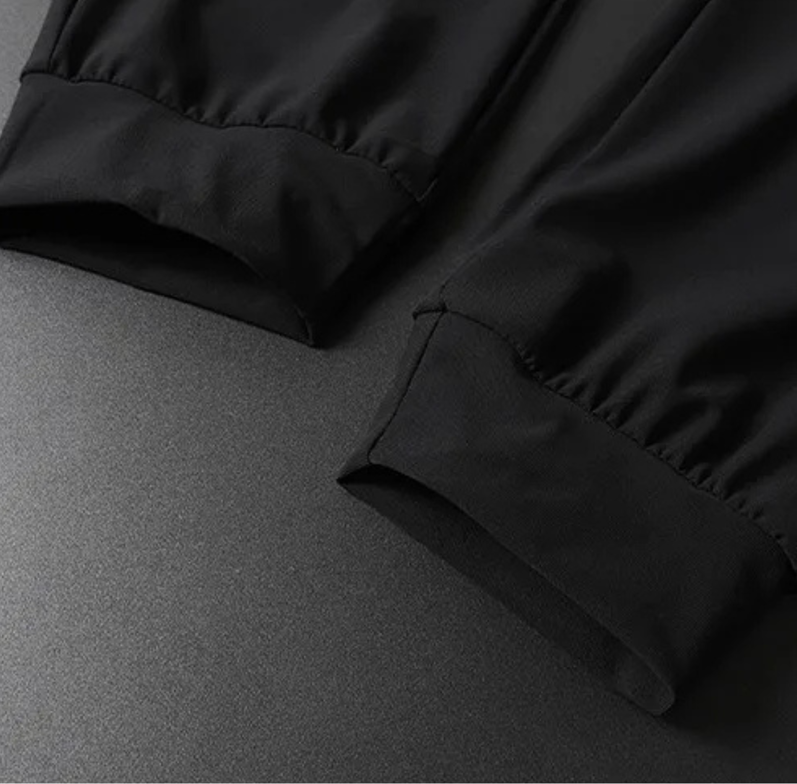 Ice Silk Joggers Elastic Waistband Close-Up – The Crew