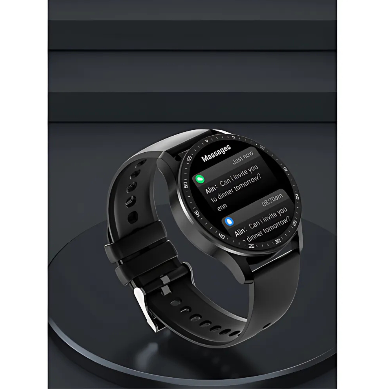 X7 Smartwatch Premium Black Strap Lifestyle – The Crew