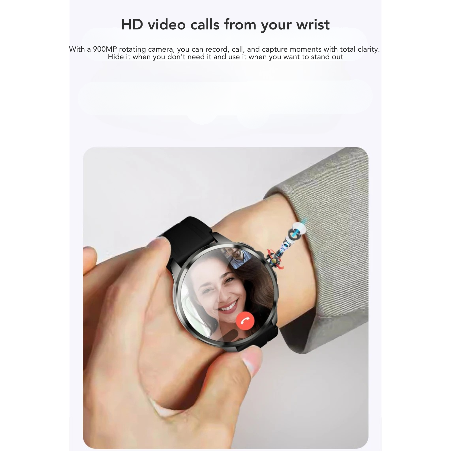 5G Smartwatch Wrist Lifestyle Shot – The Crew