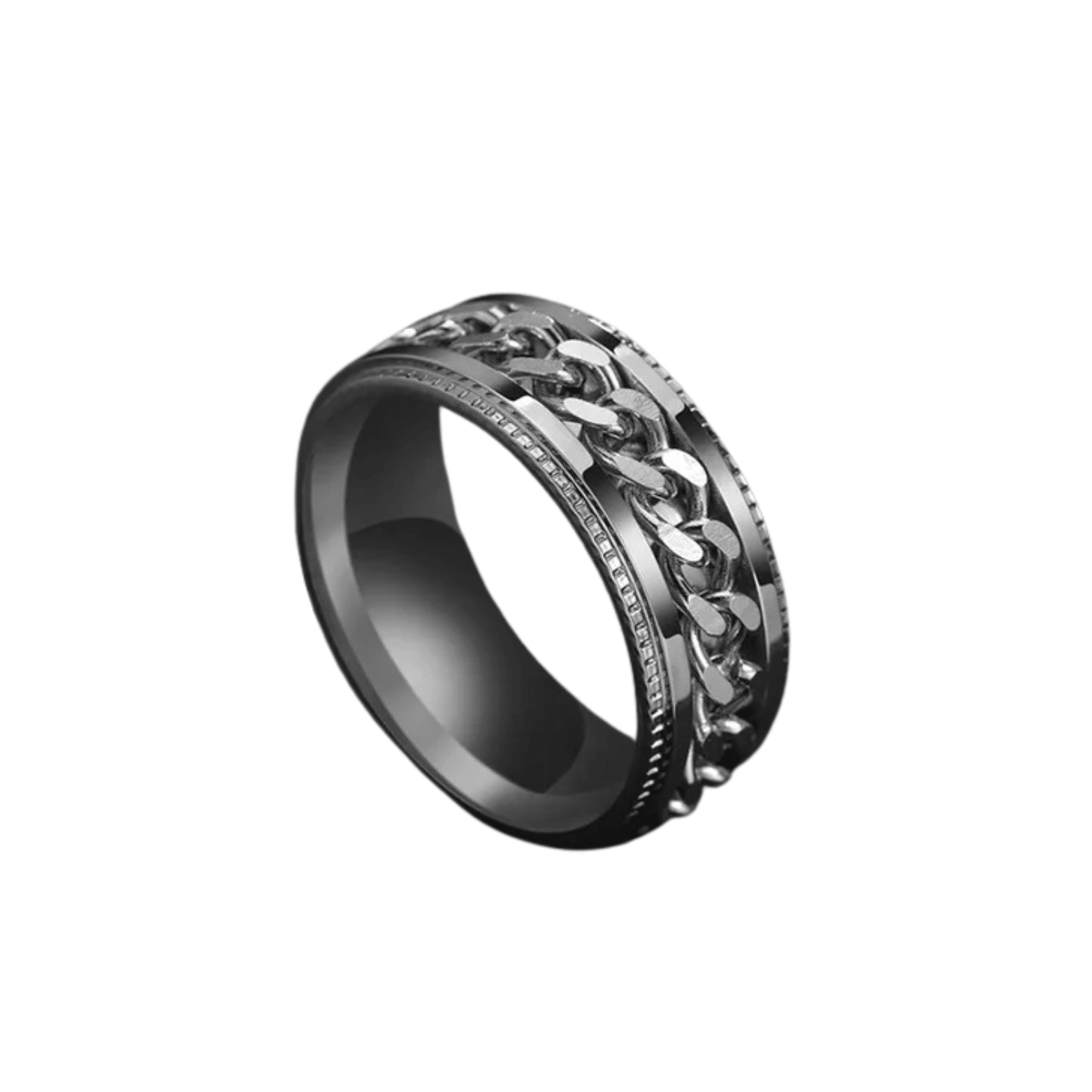 Rotatable Chain Ring for Men – Titanium Steel Spinner | The Crew - The Crew