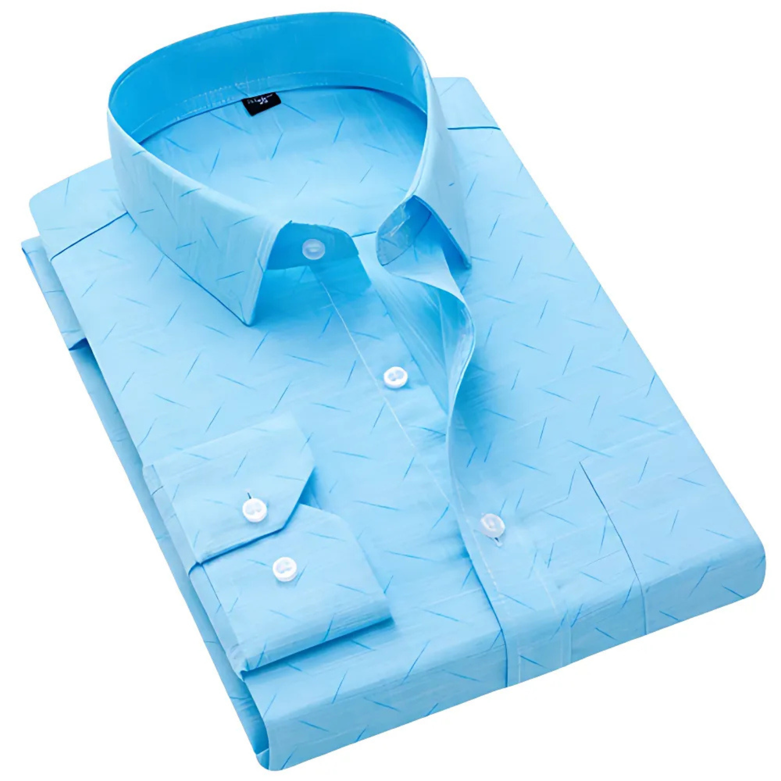 Light blue formal cotton shirt folded – The Crew