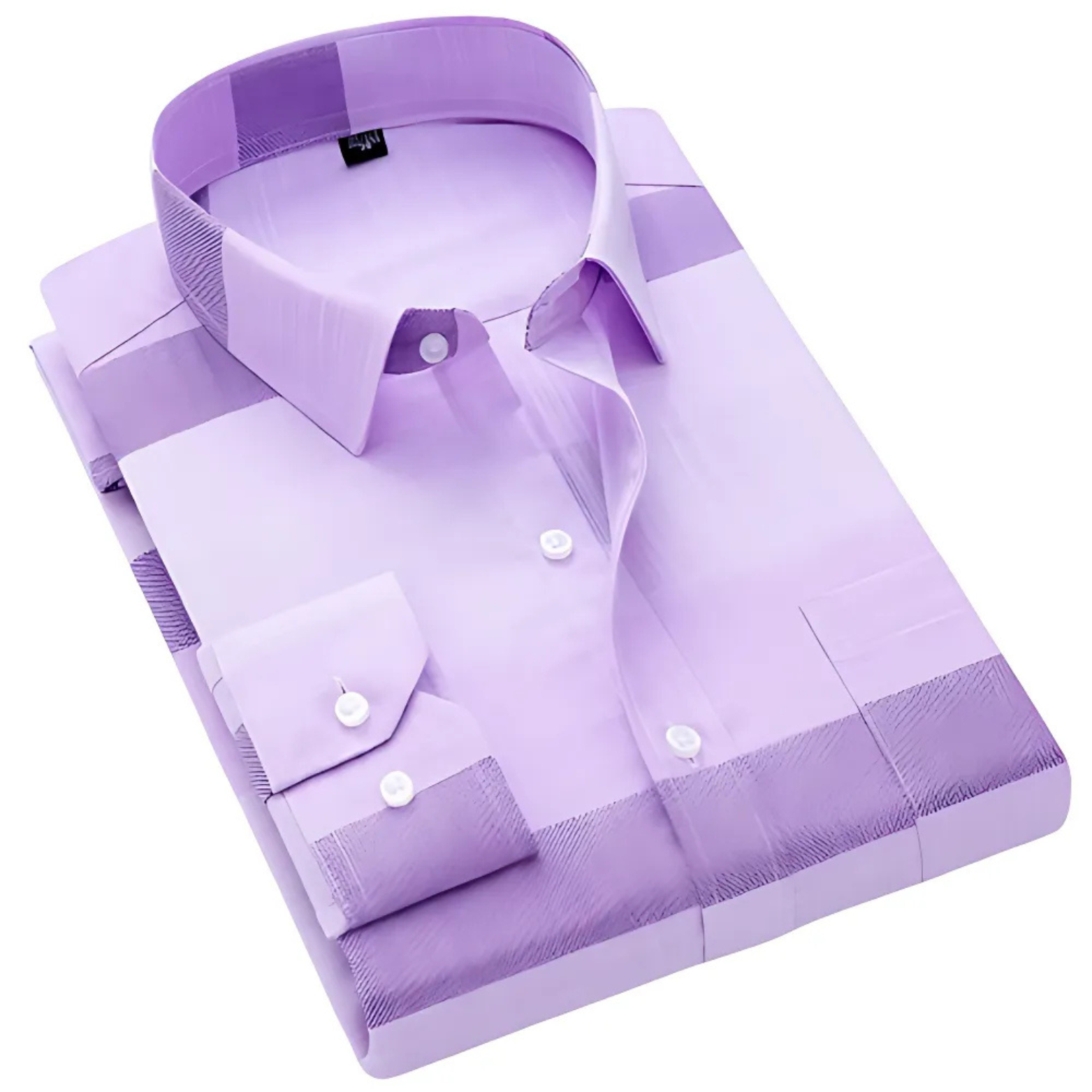 Purple classic cotton shirt folded – The Crew