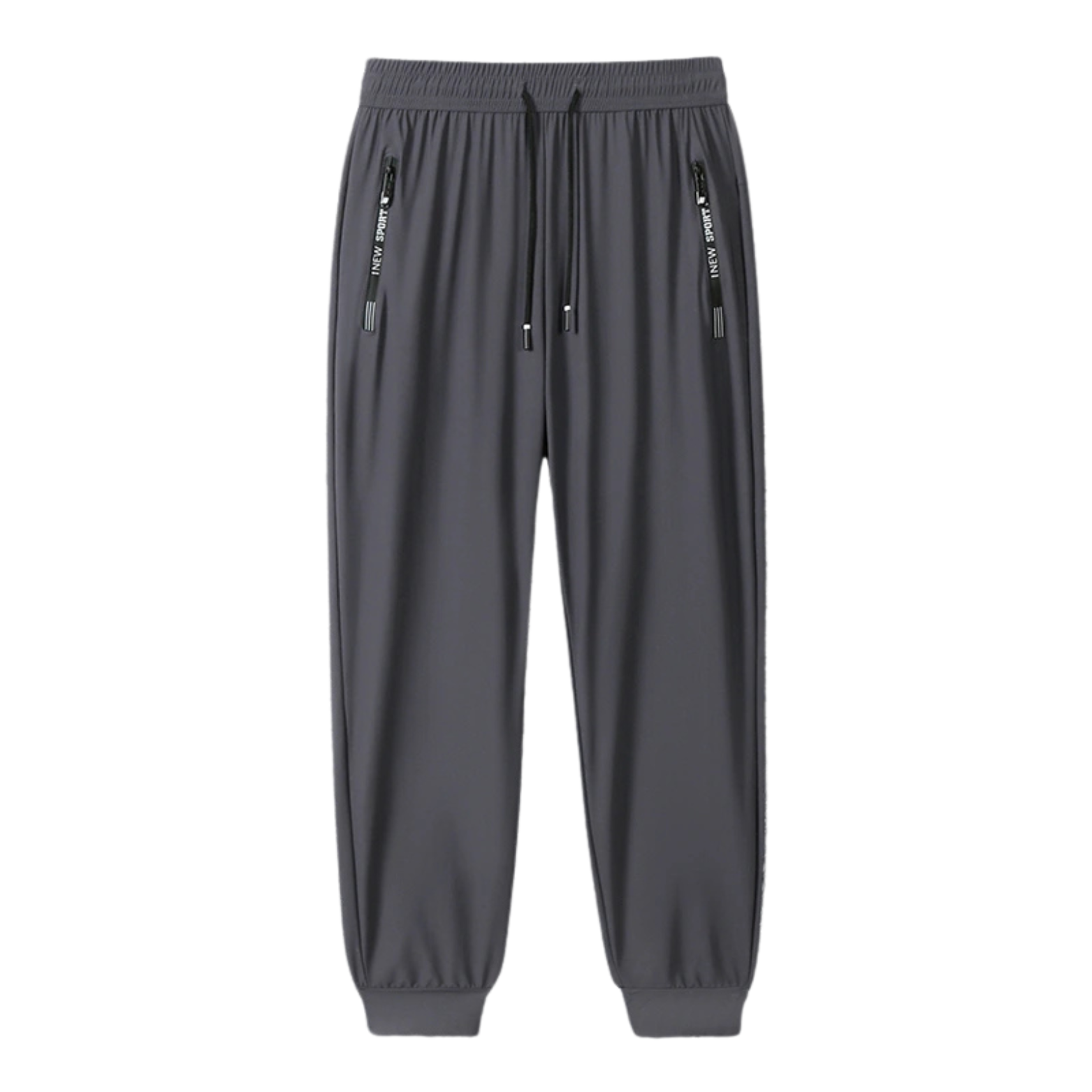 Dark Grey Men’s Ice Silk Joggers – The Crew