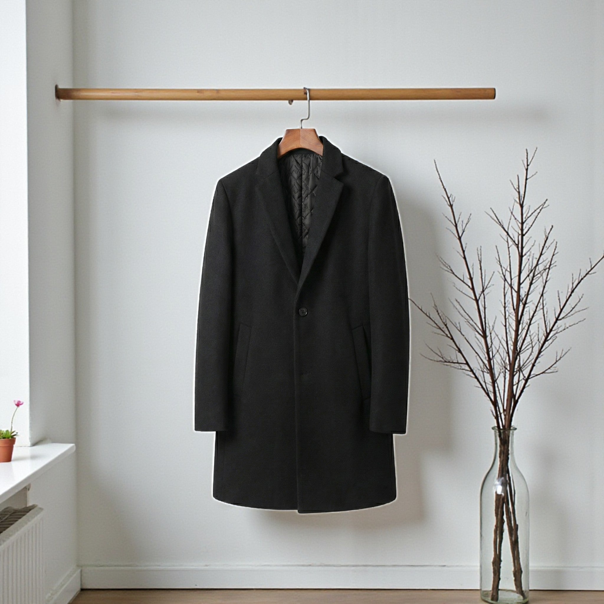 Solid Winter Trench Coat