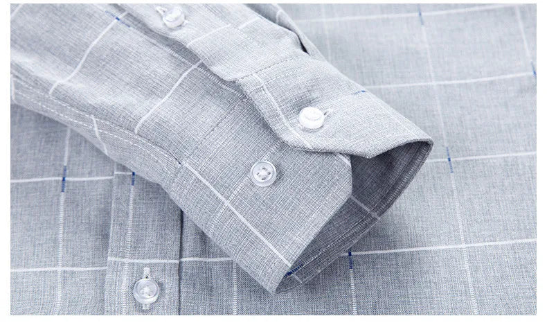 Button cuff detail cotton shirt close-up – The Crew