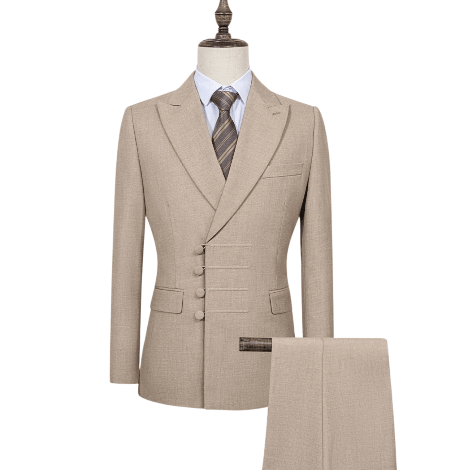 Men’s Elegant Double - Breasted Suit – Luxury Formalwear - The Crew