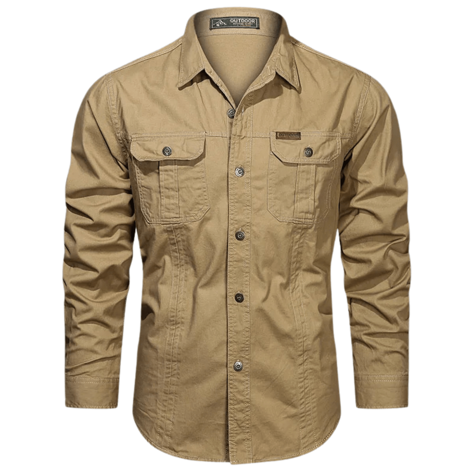 Men’s Military Cargo Overshirt – Utility Streetwear Style - The Crew