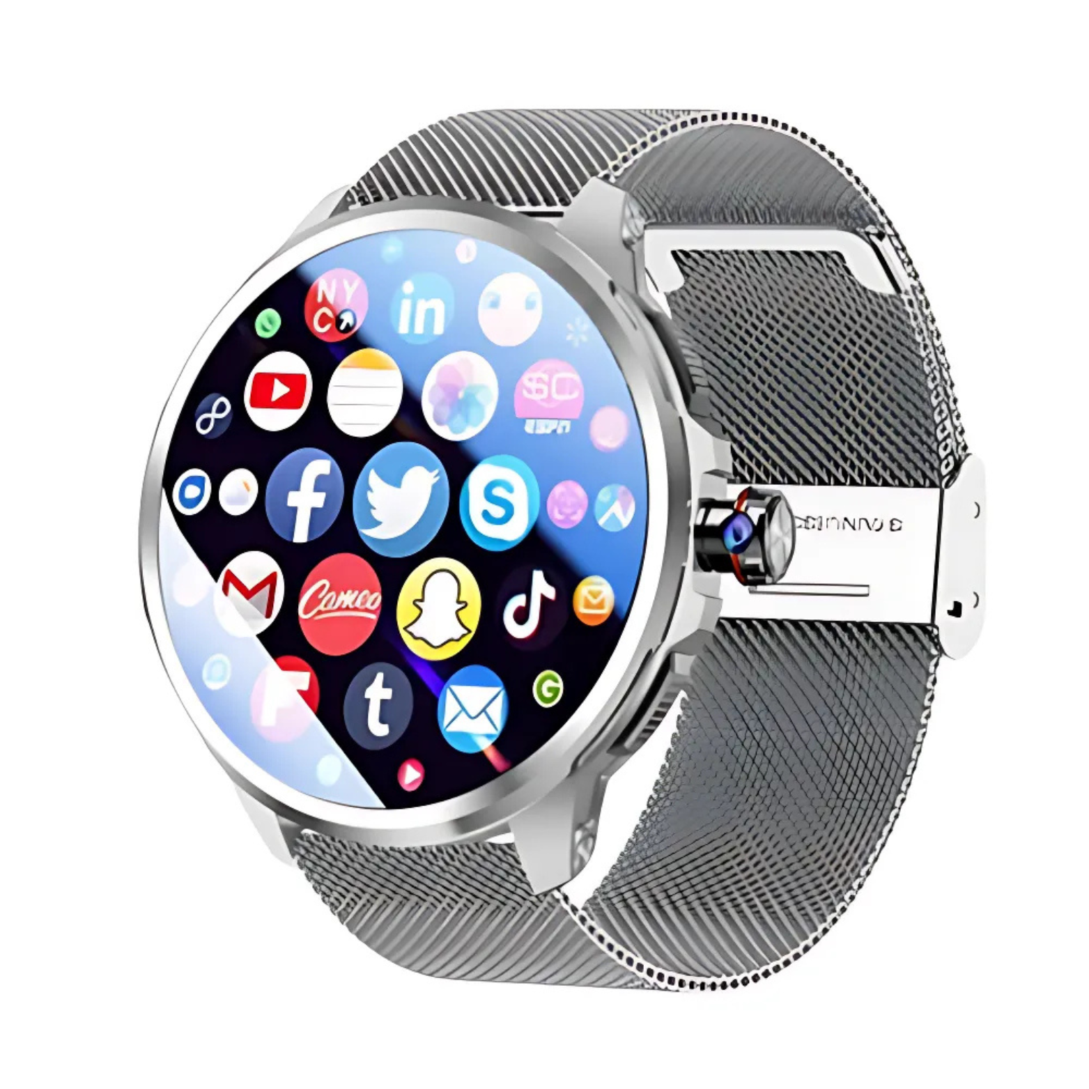 Smartwatch with App Icons AMOLED Display – The Crew