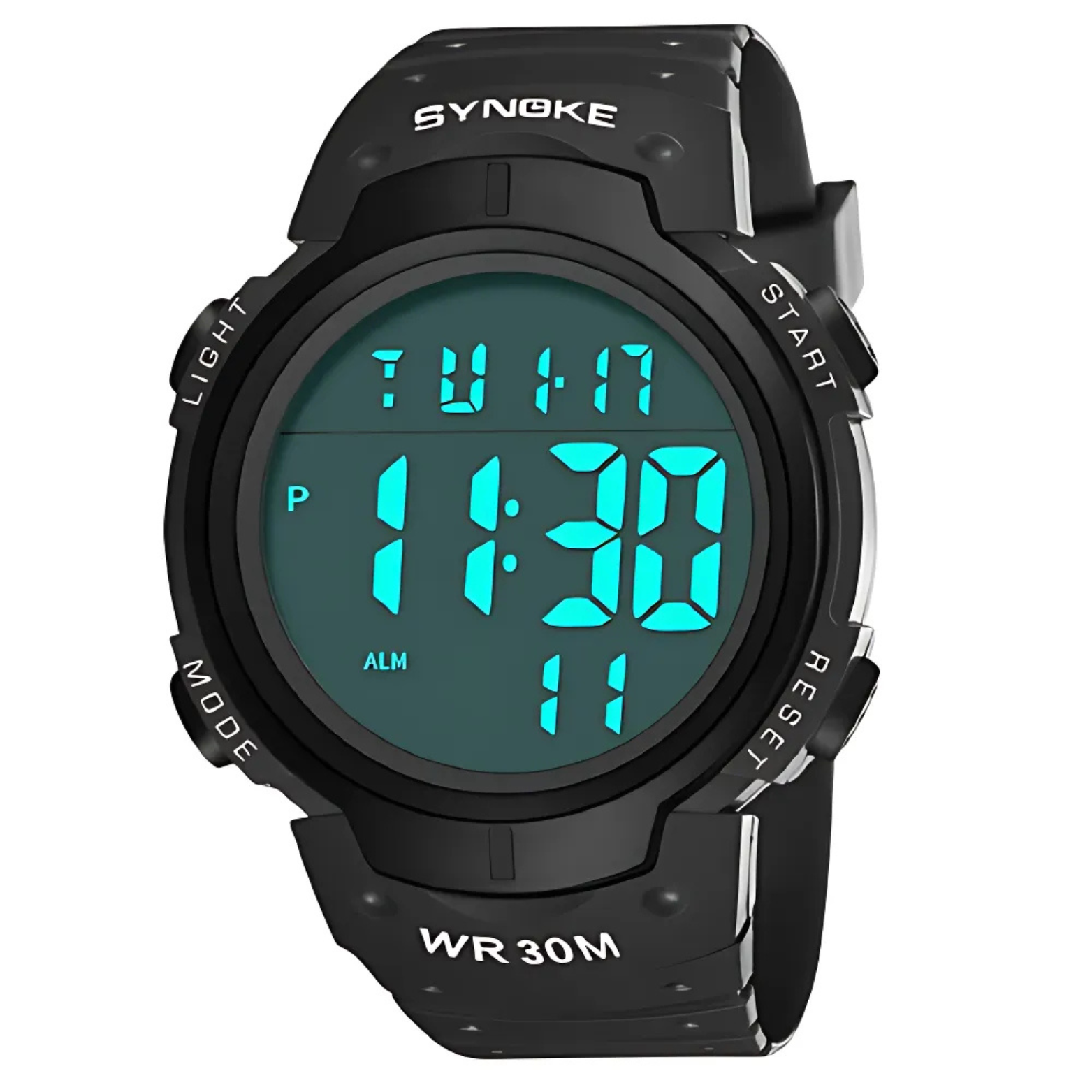 SYNOKE 30M Water Resistant Digital Watch Front View – The Crew