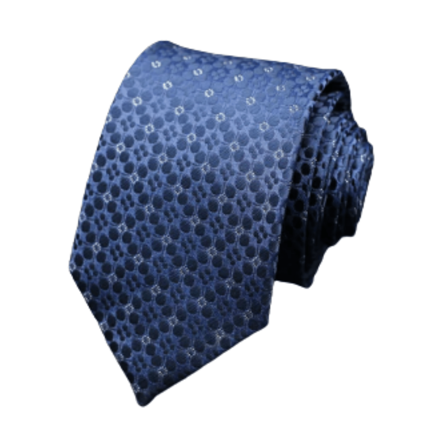 Men’s Floral & Polka Dot Necktie Set Blue Red Yellow - The Crew