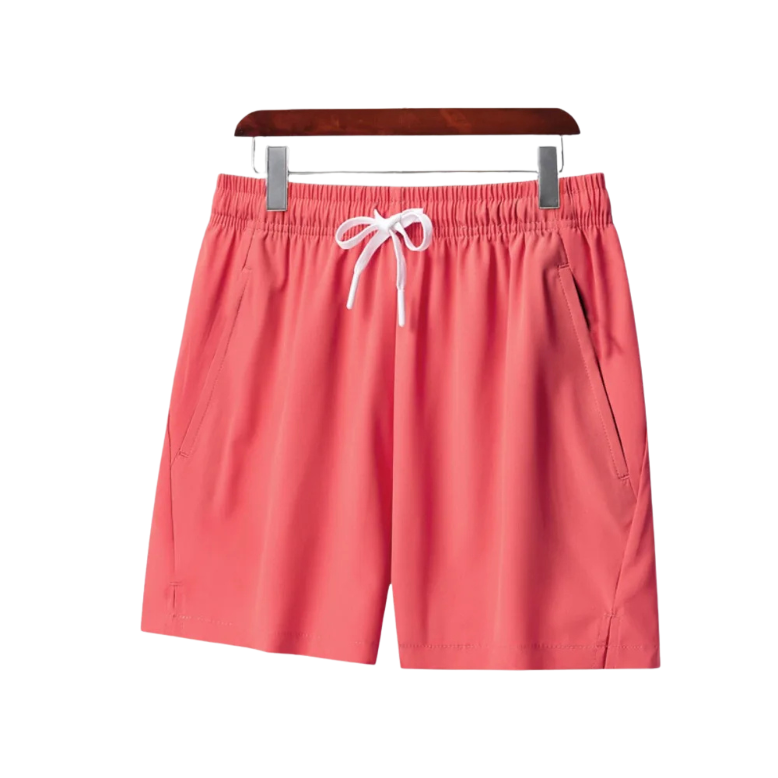 Coral Red Men’s Ice Silk Beach Shorts – The Crew