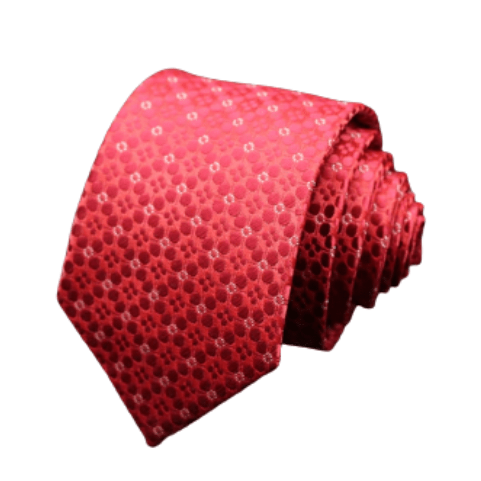 Men’s Floral & Polka Dot Necktie Set Blue Red Yellow - The Crew