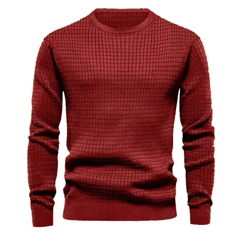 Red Men’s Casual Crew Neck Sweatshirt – The Crew