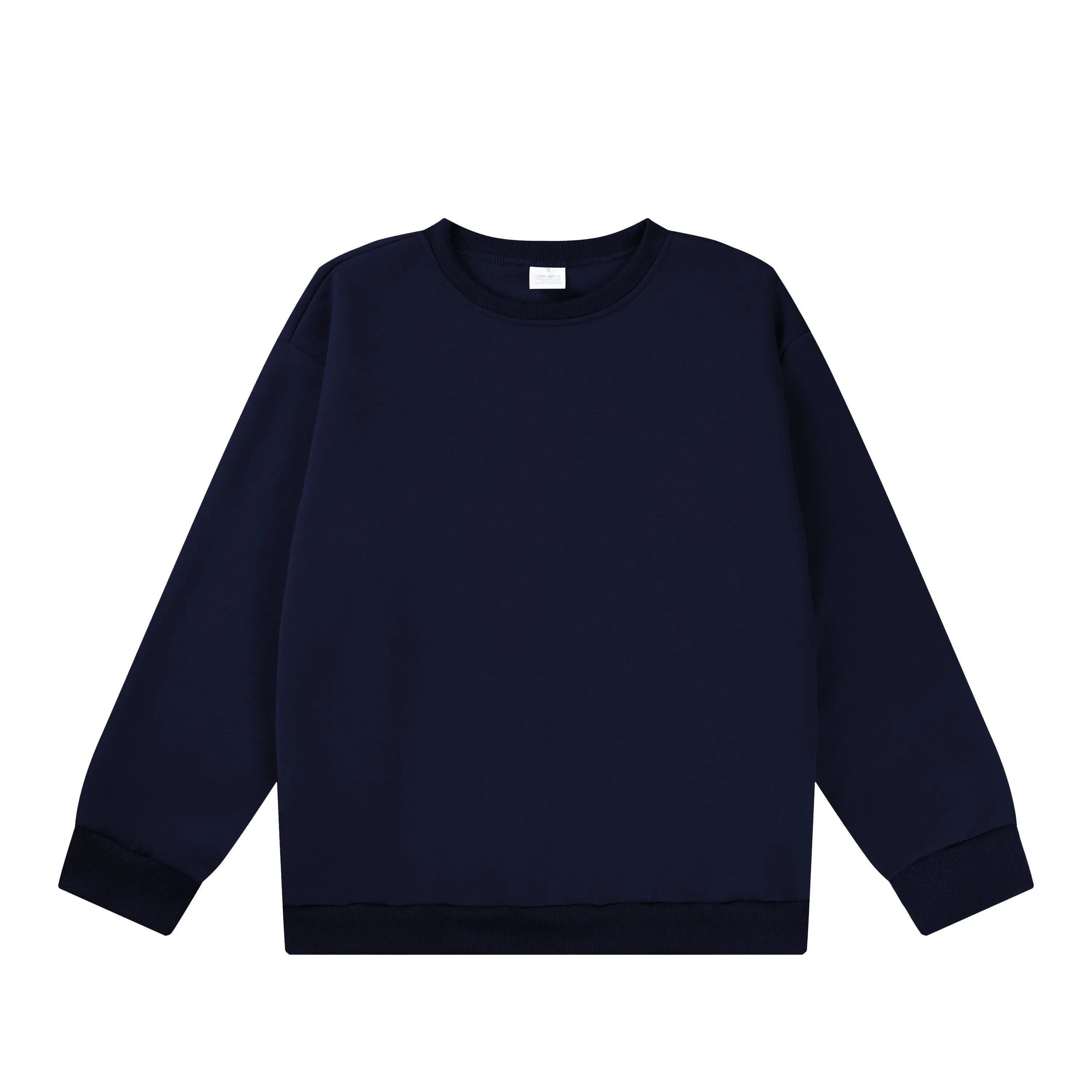 Navy Blue Men’s Cotton Sweatshirt – The Crew