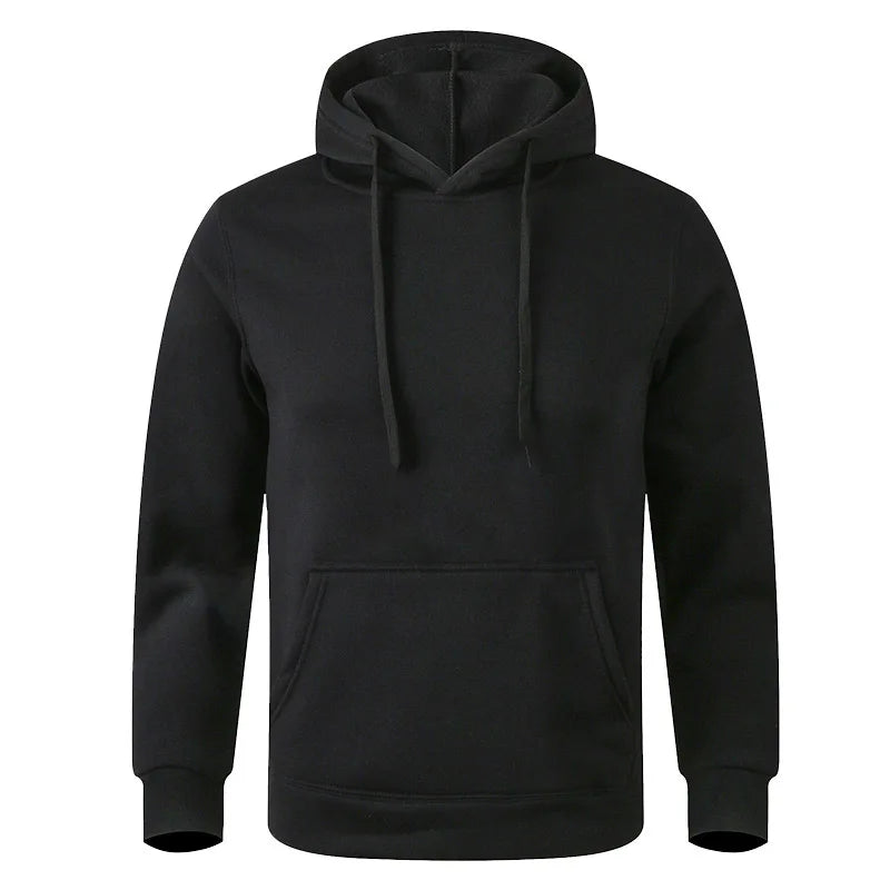 Black Men’s Hoodie Sportswear – The Crew