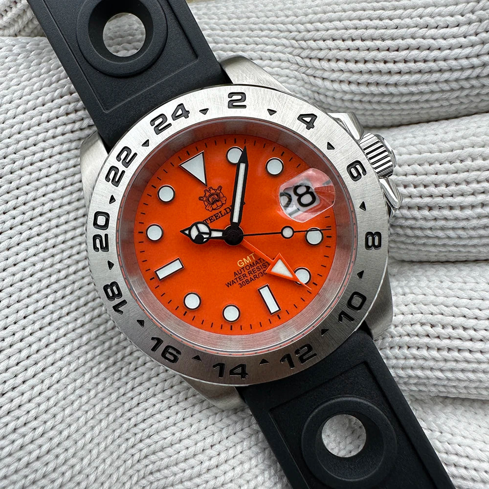 STEELDIVE SD1992 GMT Automatic Watch Durable Style | The Crew