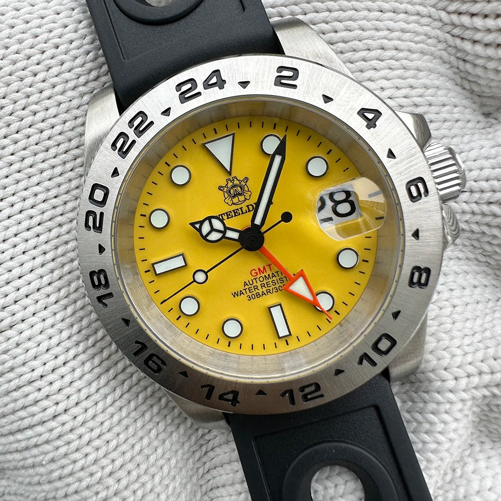 STEELDIVE SD1992 GMT Automatic Watch Durable Style | The Crew