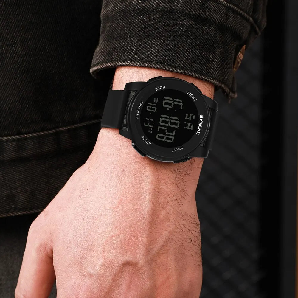 SYNOKE Digital Sports Watch Outdoor Wrist Angle – The Crew