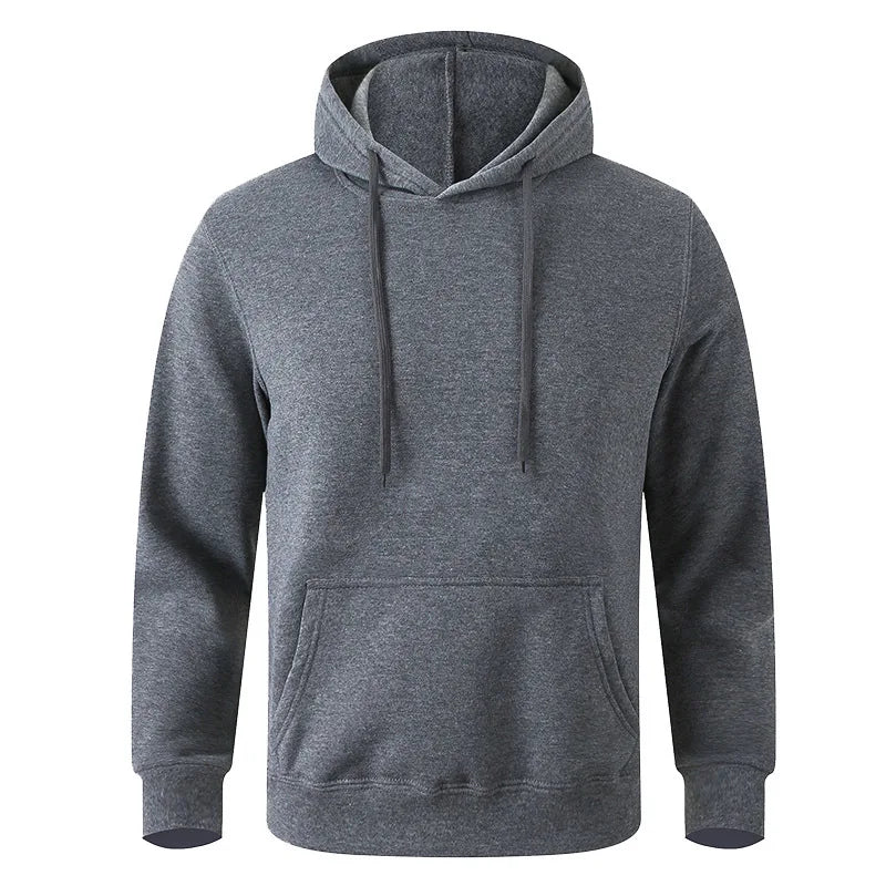 Dark Grey Men’s Hoodie Casual Sportswear – The Crew