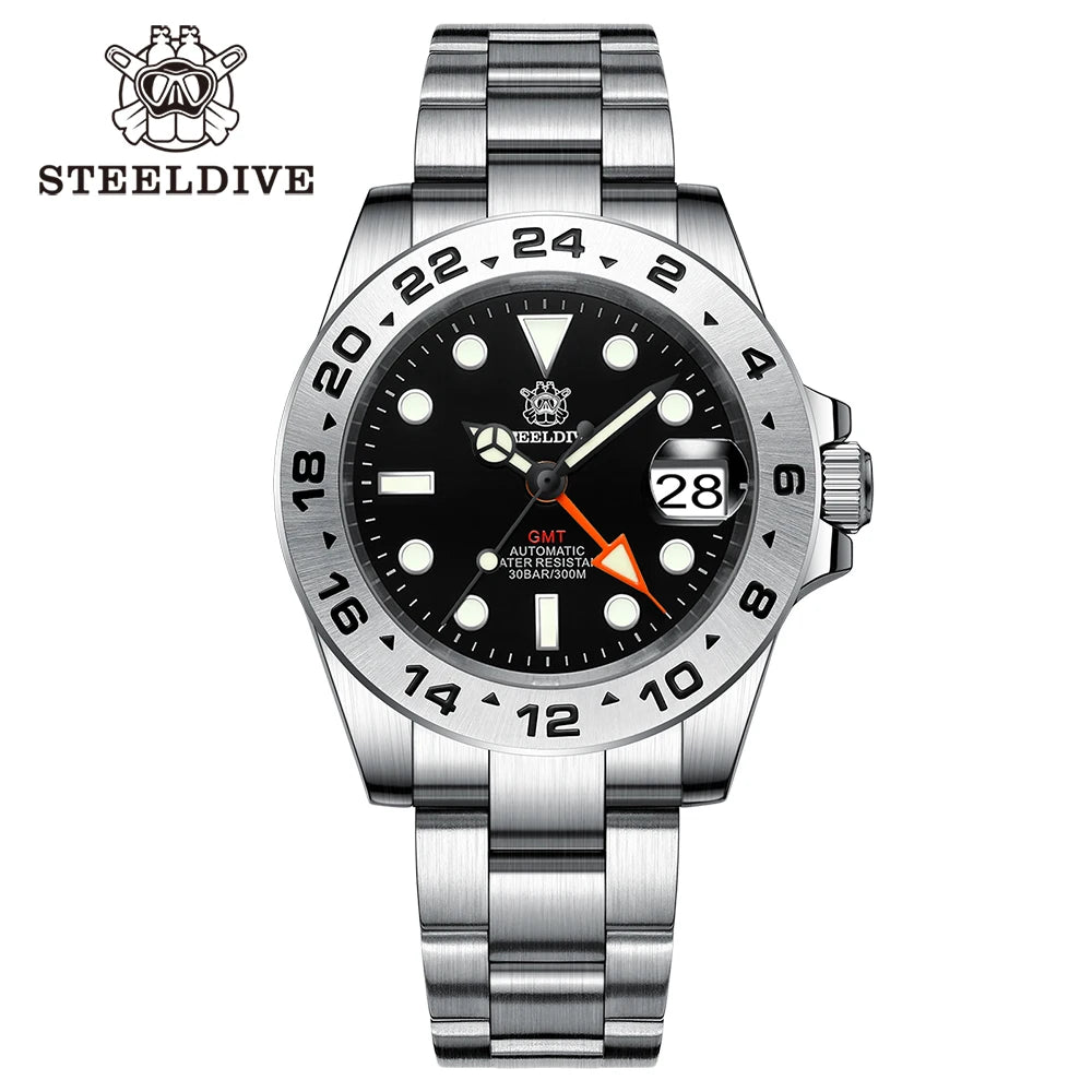 STEELDIVE SD1992 GMT Automatic Watch Durable Style | The Crew