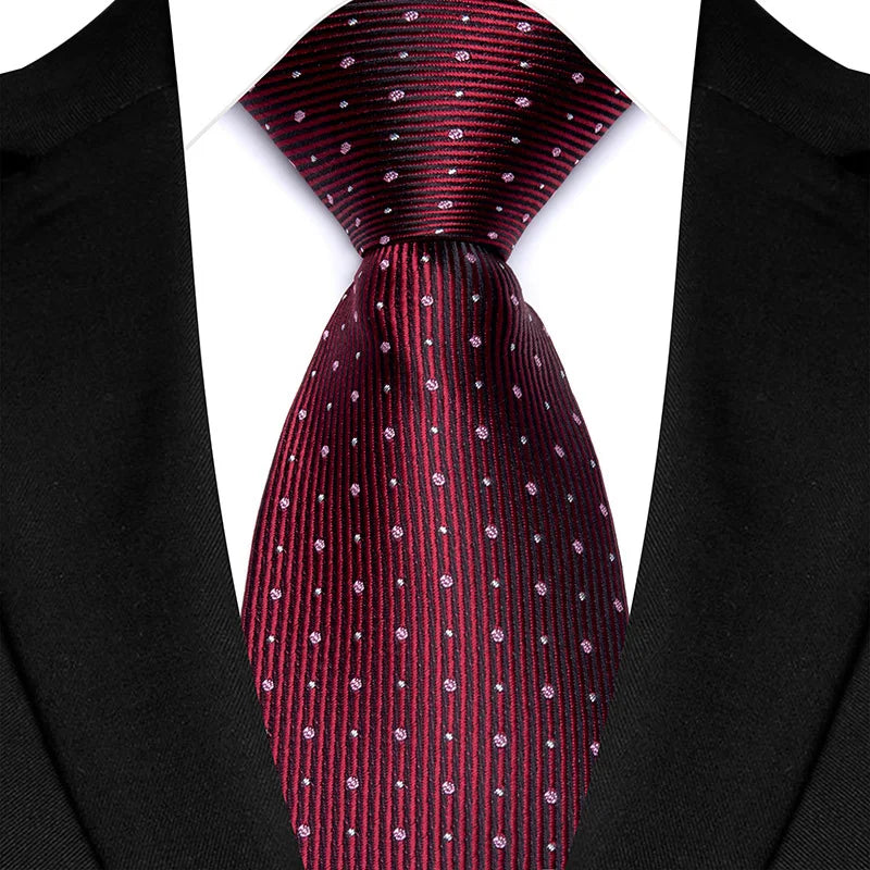 Men’s Burgundy Textured Tie Business – The Crew