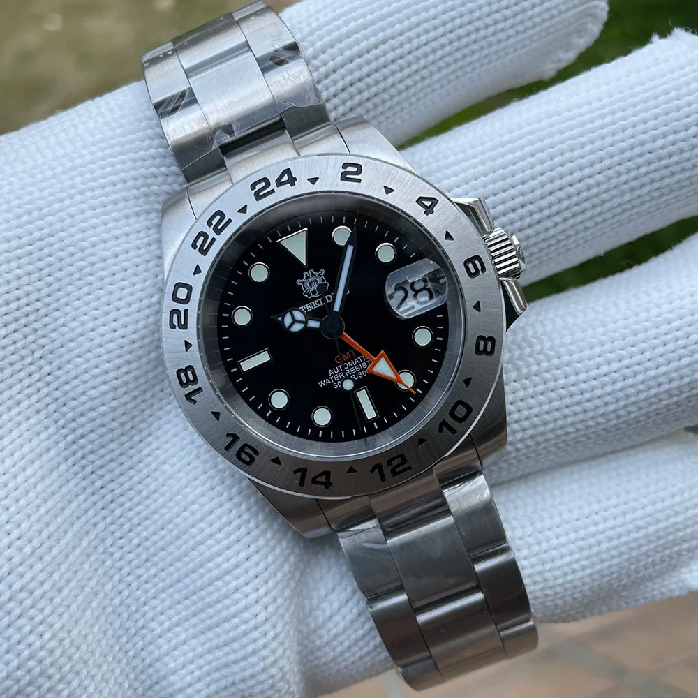 STEELDIVE SD1992 GMT Automatic Watch Durable Style | The Crew