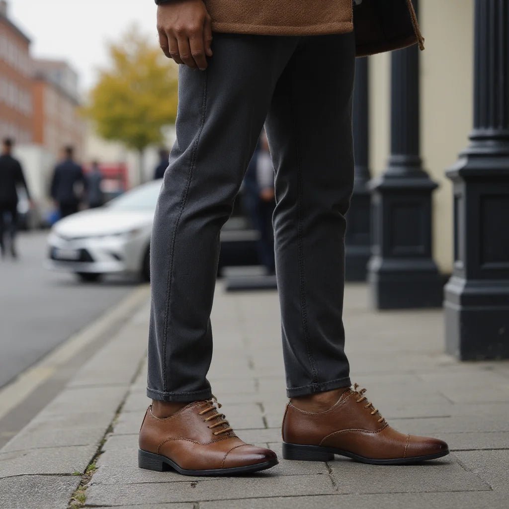 Men’s Elegant Oxford Shoes – Classic Leather Dress Style - The Crew