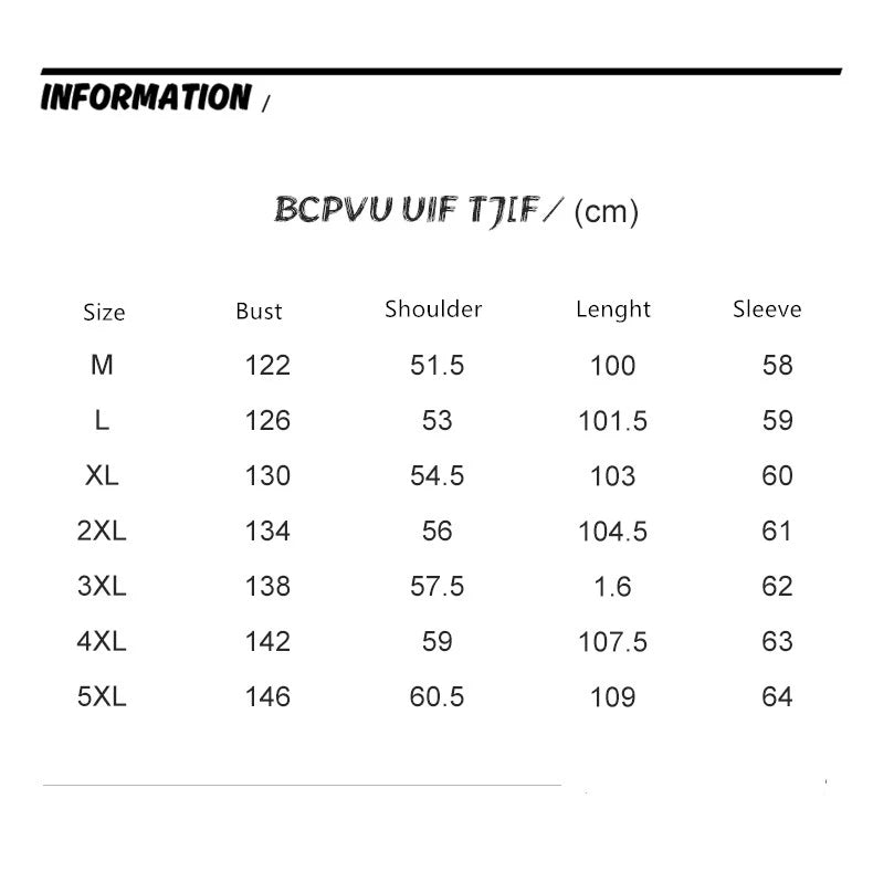 Men trench coat size chart measurement guide โ The Crew