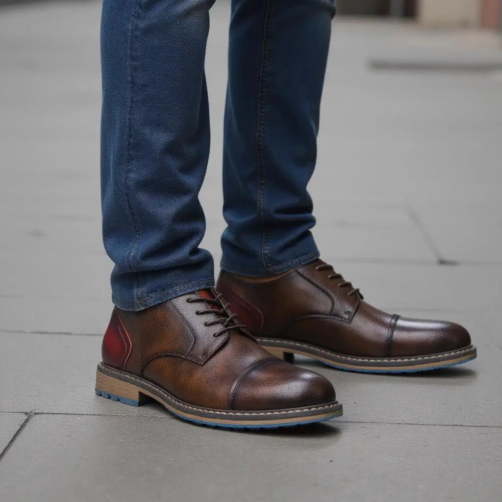 Men’s Retro Derby Shoes 2025 – Vintage Formal Style - The Crew