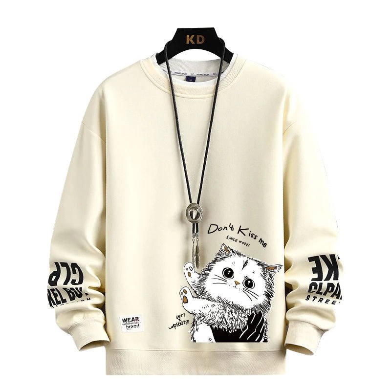 Don’t Kiss Me Cat Men’s Tee – Funny Graphic Shirt - The Crew