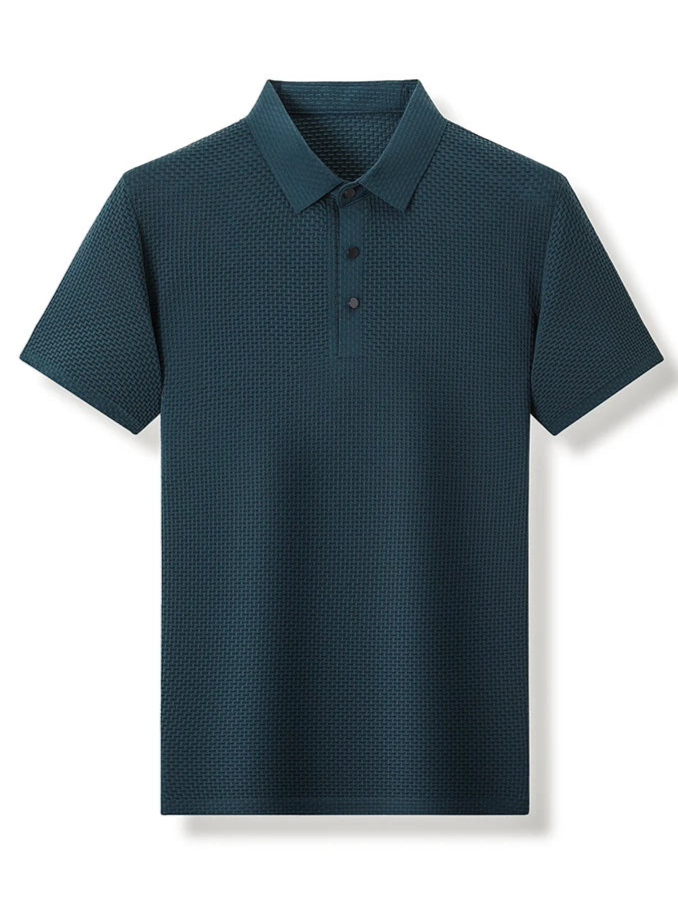 Men’s Solid Color Polo Shirt – Comfortable & Stylish – The Crew