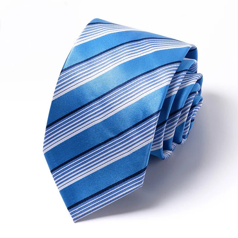 Striped Wedding Tie for Men | Elegant Office Style - The Crew
