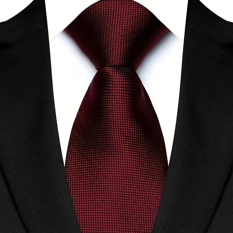 Men’s Burgundy Classic Tie Formal – The Crew