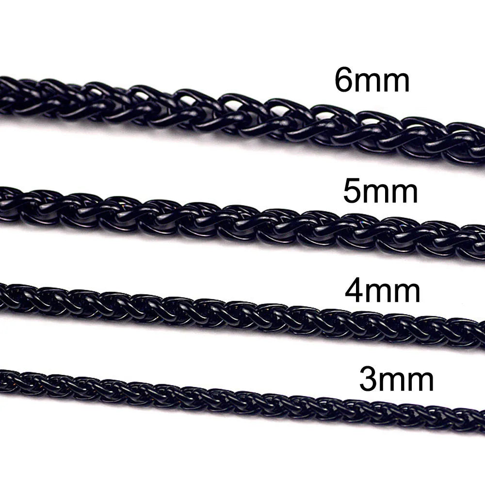 Men's Titan Twist Stainless Steel Chain Necklace