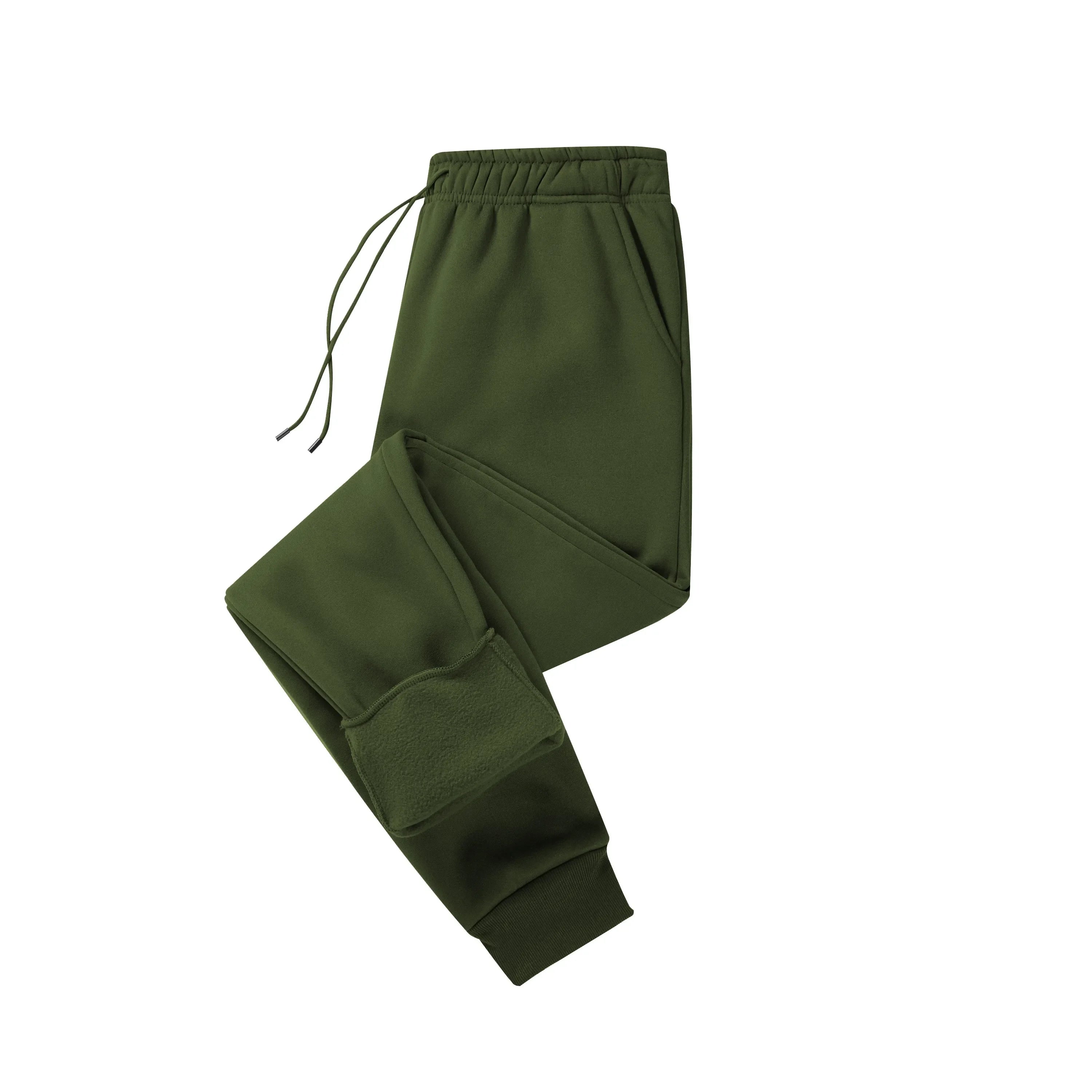 Olive Green Men’s Fleece Jogger Pants – The Crew
