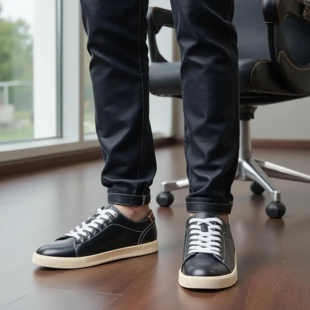 Men’s Premium Leather Sneakers – Luxury Casual Style - The Crew