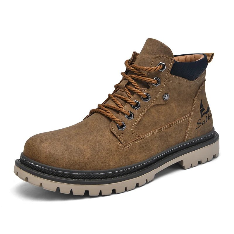 Men’s Handmade Outdoor Leather Boots – Rugged Trail Style - The Crew