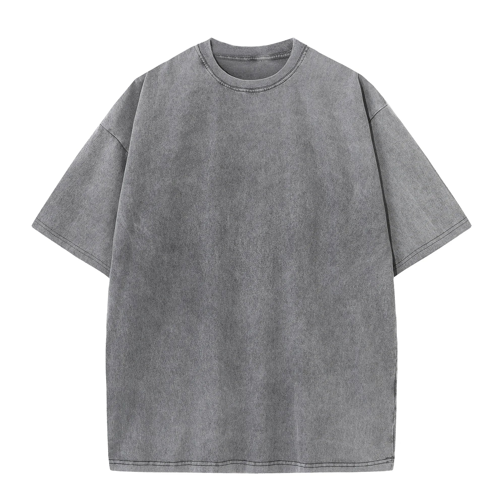 Light Grey Washed Cotton Oversized Men’s T-Shirt – The Crew