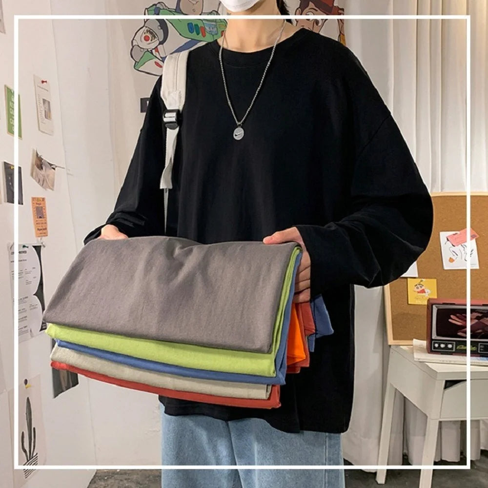 Black oversized cotton t-shirt street style – The Crew