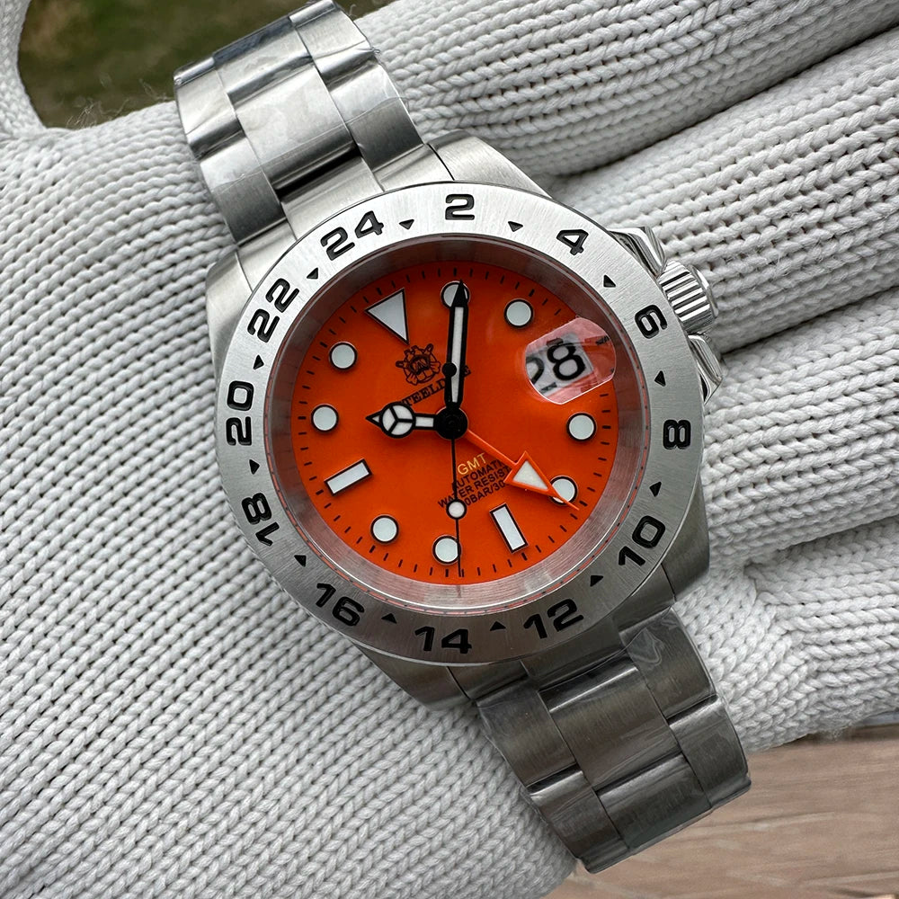 STEELDIVE SD1992 GMT Automatic Watch Durable Style | The Crew