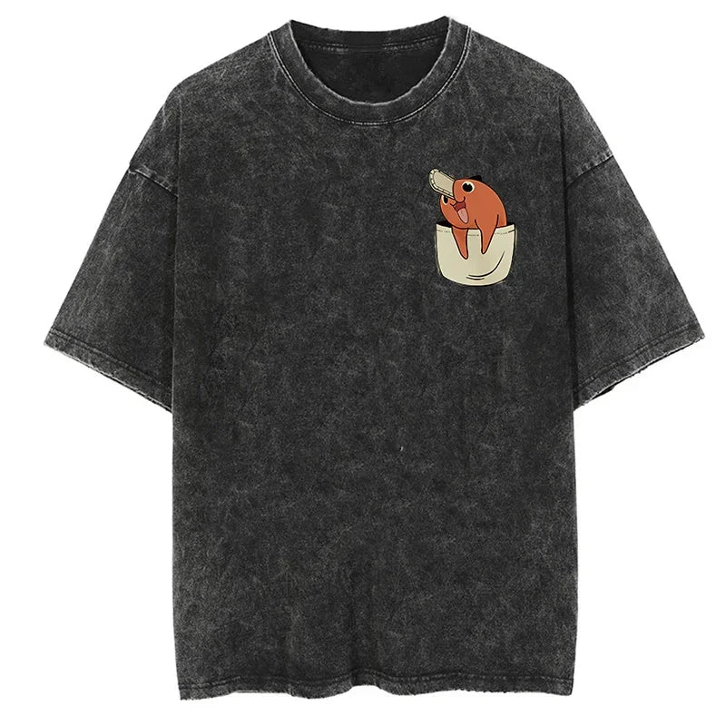 Men’s Makima Chainsaw Man Vintage Tee Graphic Design 18 – The Crew