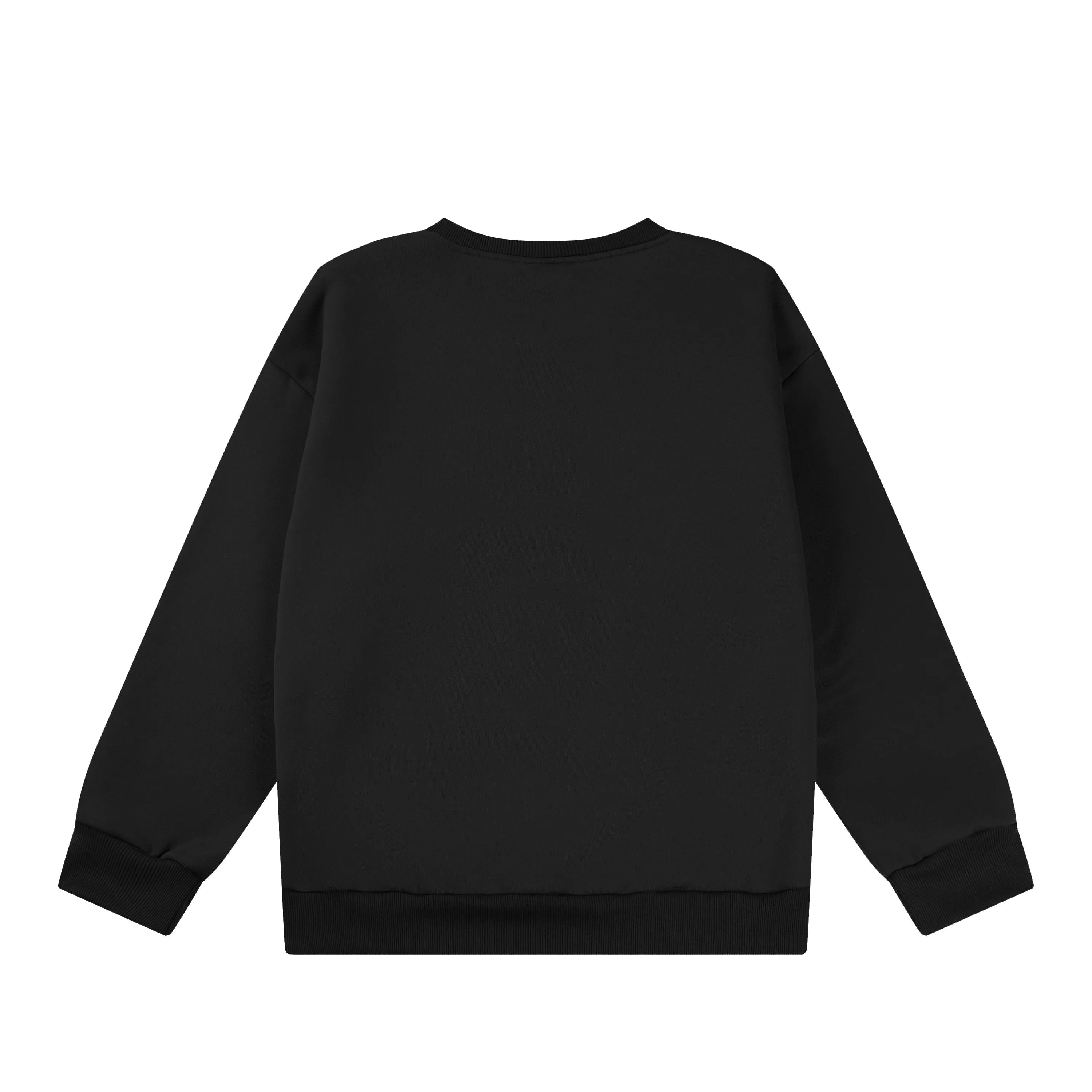 Black Men’s Oversized Cotton Sweatshirt – The Crew