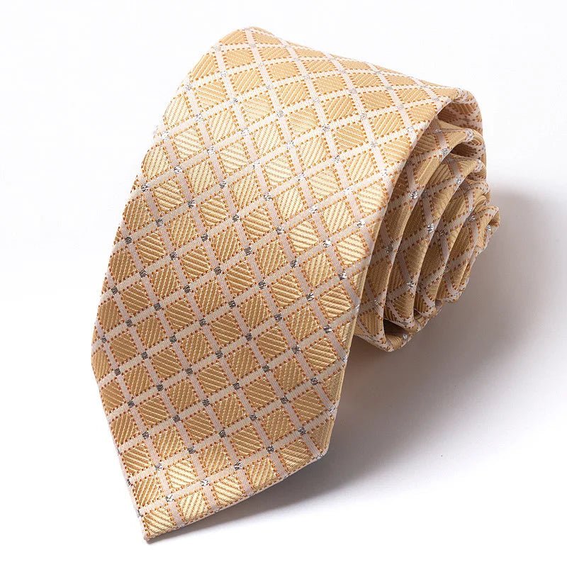 Striped Wedding Tie for Men | Elegant Office Style - The Crew