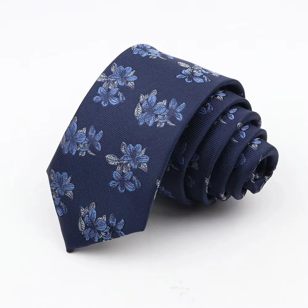 Men’s 6cm Floral Slim Tie - The Crew