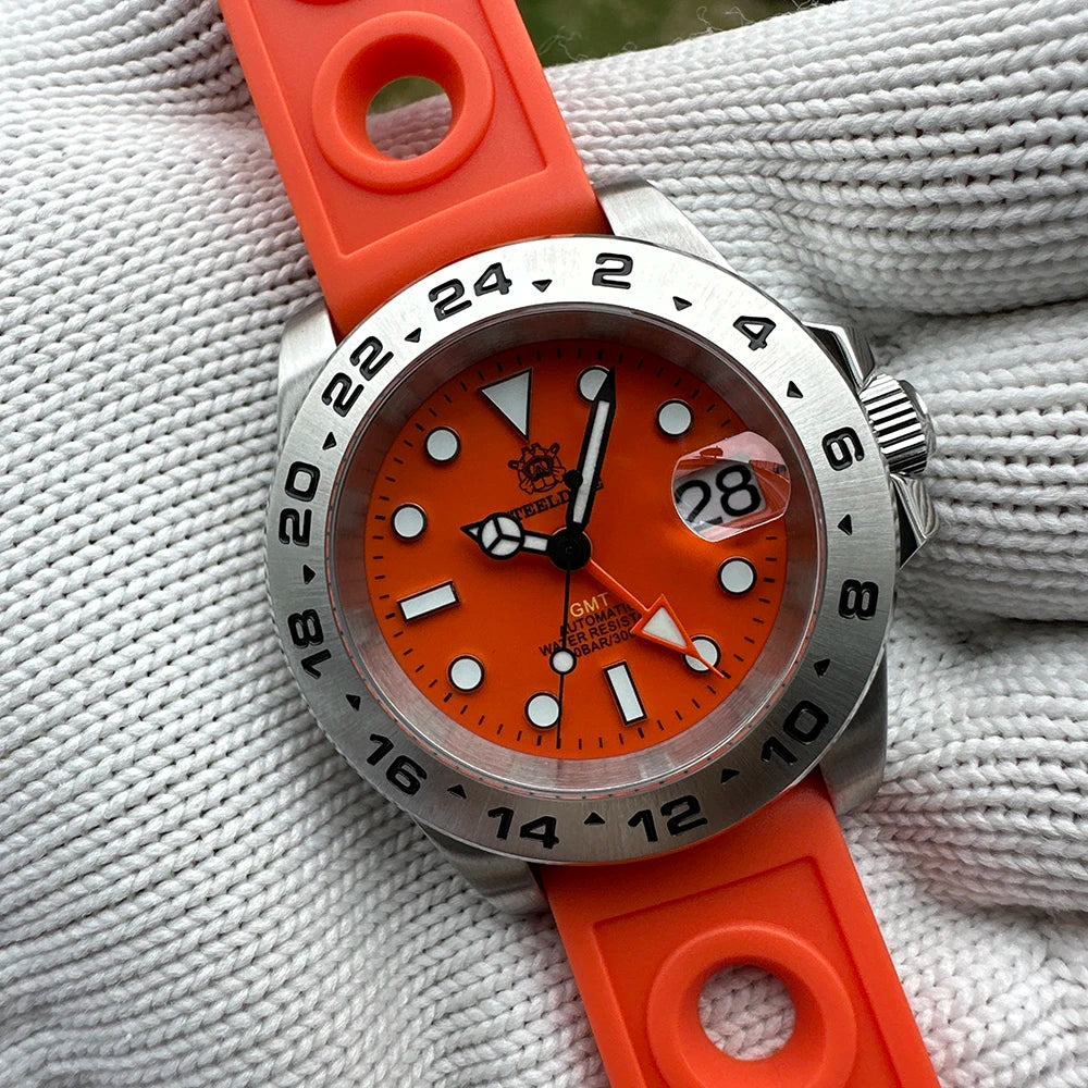 STEELDIVE SD1992 GMT Automatic Watch Durable Style | The Crew