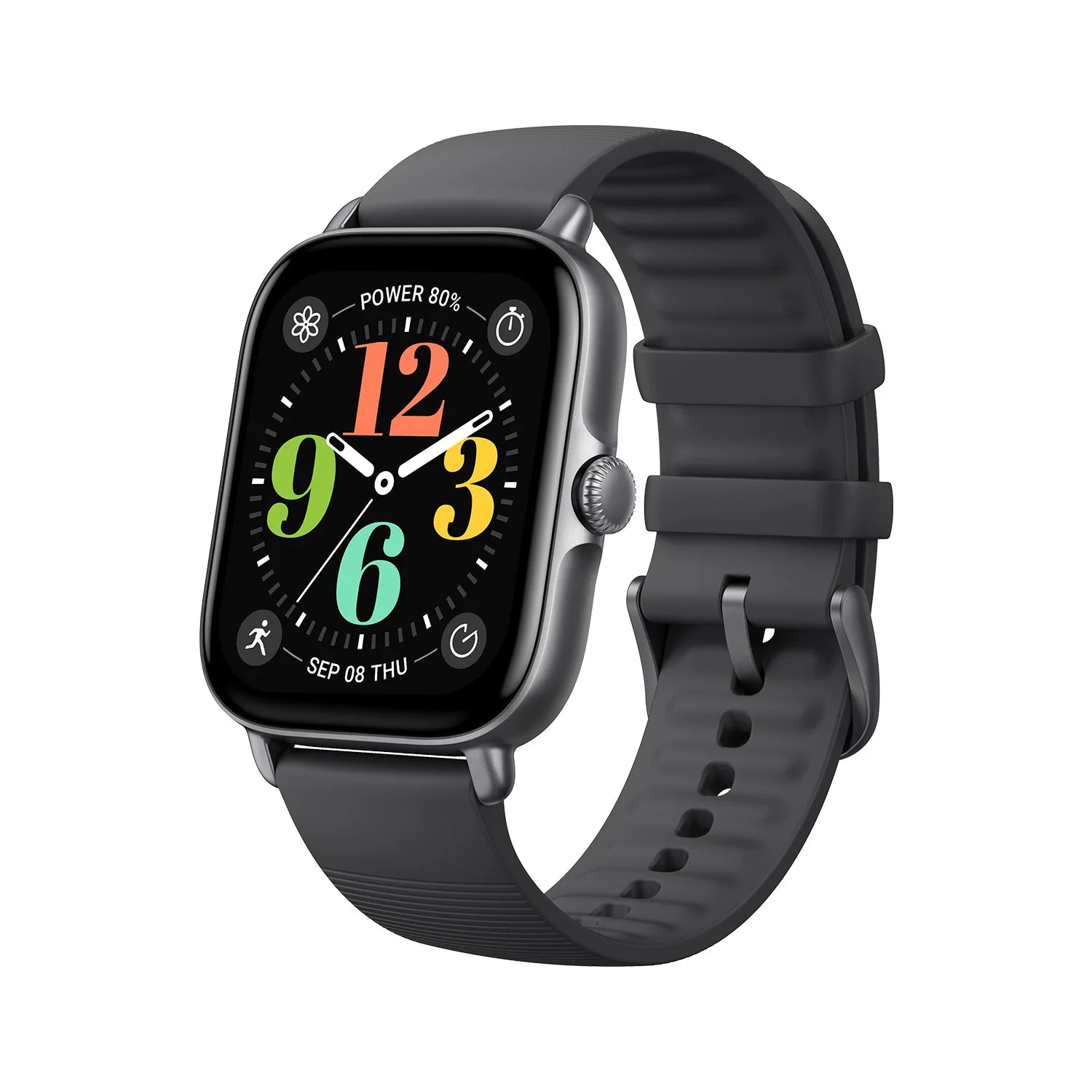 Amazfit GTS 4 Mini smartwatch black front view – The Crew