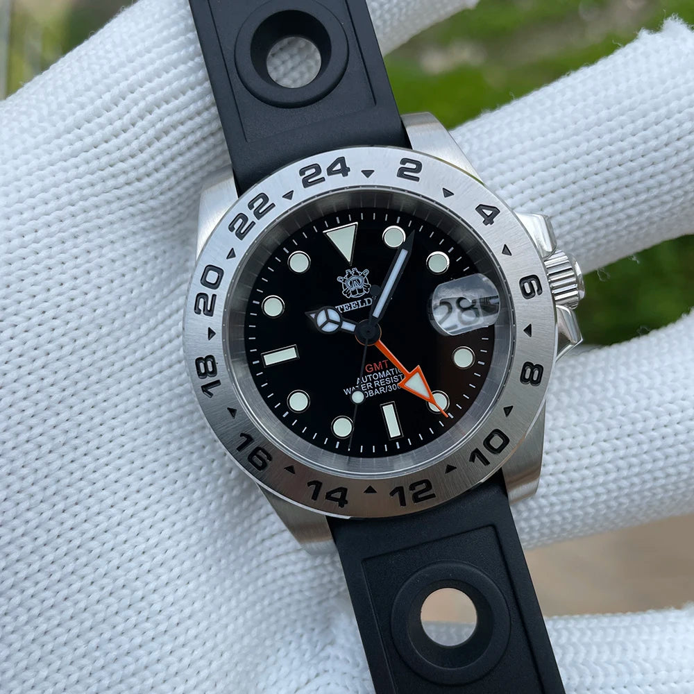 STEELDIVE SD1992 GMT Automatic Watch Durable Style | The Crew